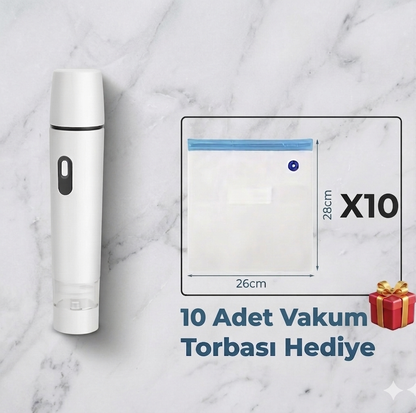 Evsera® Pro Taşınabilir Vakum Makinesi
